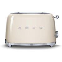 Smeg TSF01 Retro 2 Slice Toaster in Cream