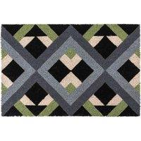 Eco-Friendly Latex Backed Coir Entrance Doormat, 40x60cm - Geo