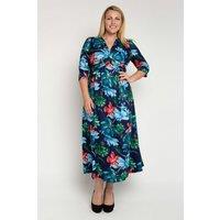 Jolie Moi Women's Twist Front Maxi Jersey Dress | Size: 20