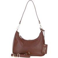Real Leather Shoulder Bag with Detachable Crossbody Strap