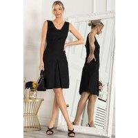 Jolie Moi Women's Cressida Shift Dress in Black | Size: 16