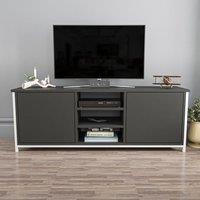 Decorotika Otis TV Stand, TV Unit for TV's up to 63 inch in Grey