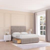 Madison Plush Bed Set ,2 Drawers, Mattress & 26" Headboard