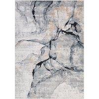 Livabliss Abstract Modern Marble Dark Blue Lyna Area Rug | Size: 200 cm x 275 cm