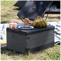 Black Foldable Camping Storage Box with Waterproof Bag