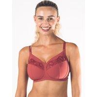 Royce Lingerie Women's Florentine Lace Support Bra in Red | Size: 38E