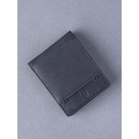 Lakeland Leather Men's Stitch Leather Bi-Fold Wallet in Black
