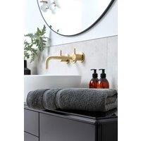 CHRISTY 'Signum' Heavyweight 100% Combed Cotton Towels in Dark Grey