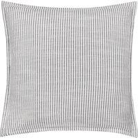Yard Truro Stripe Reversible 100% Cotton Cushion in Grey | Size: 45 cm x 45 cm
