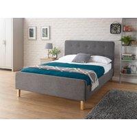 GFW Ashbourne Bed in Grey | Size: Double