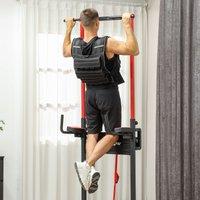 SPORTNOW Adjustable Weighted Vest with 15 Metal Weights, Running Weight Vest in Black