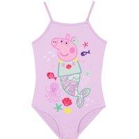 Peppa Pig Girl's Mermaid Swimsuit in Purple | Size: 3-4 Years