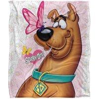 Warner Brothers Scooby Doo Officially Licensed Silky Touch Super Soft Throw Blanket 152 x 127 cm in White