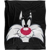 Warner Brothers Looney Tunes Officially Licensed Silky Touch Super Soft Throw Blanket 152 x 127 cm in White