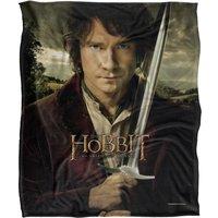 Warner Brothers The Hobbit Unexpected Journey Officially Licensed Silky Touch Super Soft Throw Blanket 152 x 127 cm in White