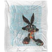 Warner Brothers Looney Tunes Officially Licensed Silky Touch Super Soft Throw Blanket 152 x 127 cm in White