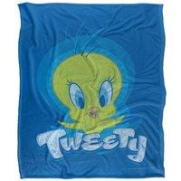 Warner Brothers Looney Tunes Officially Licensed Silky Touch Super Soft Throw Blanket 152 x 127 cm in White