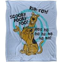 Warner Brothers Scooby Doo Officially Licensed Silky Touch Super Soft Throw Blanket 152 x 127 cm in White