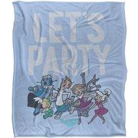 Warner Brothers Jetsons Officially Licensed Silky Touch Super Soft Throw Blanket 152 x 127 cm in White