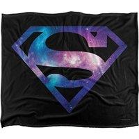 Warner Brothers Superman Logo Officially Licensed Silky Touch Super Soft Throw Blanket 152 x 127 cm in White