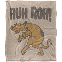 Warner Brothers Scooby Doo Officially Licensed Silky Touch Super Soft Throw Blanket 152 x 127 cm in White