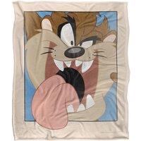 Warner Brothers Looney Tunes Officially Licensed Silky Touch Super Soft Throw Blanket 152 x 127 cm in White