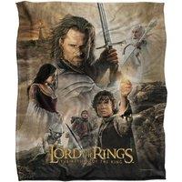 Warner Brothers Lord Of The Rings Officially Licensed Silky Touch Super Soft Throw Blanket 152 x 127 cm in White