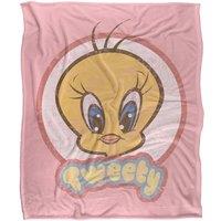 Warner Brothers Looney Tunes Officially Licensed Silky Touch Super Soft Throw Blanket 152 x 127 cm in White