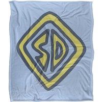 Warner Brothers Scooby Doo Officially Licensed Silky Touch Super Soft Throw Blanket 152 x 127 cm in White