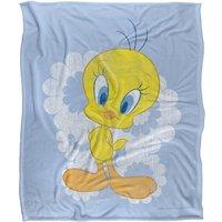 Warner Brothers Looney Tunes Officially Licensed Silky Touch Super Soft Throw Blanket 152 x 127 cm in White