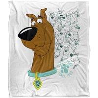 Warner Brothers Scooby Doo Officially Licensed Silky Touch Super Soft Throw Blanket 152 x 127 cm in White