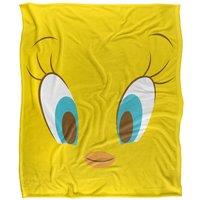 Warner Brothers Looney Tunes Officially Licensed Silky Touch Super Soft Throw Blanket 152 x 127 cm in White