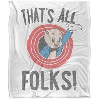 Warner Brothers Looney Tunes Officially Licensed Silky Touch Super Soft Throw Blanket 152 x 127 cm in White