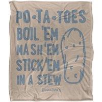 Warner Brothers Lord Of The Rings Officially Licensed Silky Touch Super Soft Throw Blanket 152 x 127 cm in White
