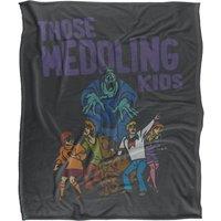 Warner Brothers Scooby Doo Officially Licensed Silky Touch Super Soft Throw Blanket 152 x 127 cm in White