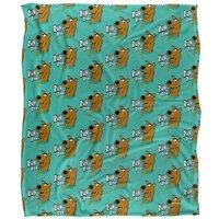 Warner Brothers Scooby Doo Officially Licensed Silky Touch Super Soft Throw Blanket 152 x 127 cm in White