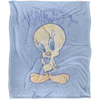 Warner Brothers Looney Tunes Officially Licensed Silky Touch Super Soft Throw Blanket 152 x 127 cm in White