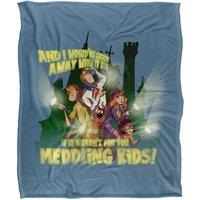 Warner Brothers Scooby Doo Officially Licensed Silky Touch Super Soft Throw Blanket 152 x 127 cm in White