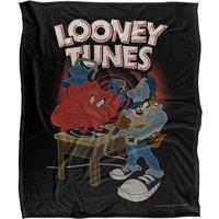Warner Brothers Looney Tunes Officially Licensed Silky Touch Super Soft Throw Blanket 152 x 127 cm in White