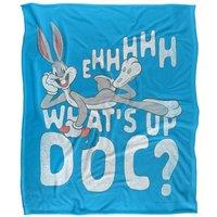 Warner Brothers Looney Tunes Officially Licensed Silky Touch Super Soft Throw Blanket 152 x 127 cm in White