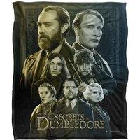Warner Brothers Fantastic Beasts The Secrets Of Dumbledore Officially Licensed Silky Touch Super Soft Throw Blanket 152 x 127 cm in White