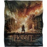 Warner Brothers The Hobbit Battle Of The Five Armies Officially Licensed Silky Touch Super Soft Throw Blanket 152 x 127 cm in White