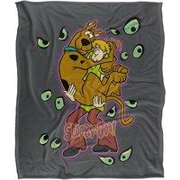 Warner Brothers Scooby Doo Officially Licensed Silky Touch Super Soft Throw Blanket 152 x 127 cm in White
