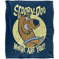 Warner Brothers Scooby Doo Officially Licensed Silky Touch Super Soft Throw Blanket 152 x 127 cm in White