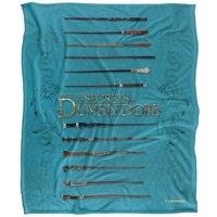 Warner Brothers Fantastic Beasts The Secrets Of Dumbledore Officially Licensed Silky Touch Super Soft Throw Blanket 152 x 127 cm in White