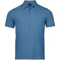 TEE JAYS Men's Luxury Stretch Pique Polo Shirt in Blue | Size: Small