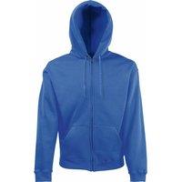 Fruit of the Loom Men's Premium 70 30 Hooded Zip-Up Sweatshirt Hoodie in Blue | Size: 2XL