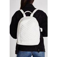 Liquorish Women's White Zip Around Backpack