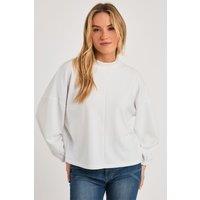 French Connection Women's Long Sleeve Turtle Neck Soft Top in Off-White | Size: Medium