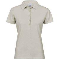 TEE JAYS Women's Luxury Stretch Polo Shirt in Off-White | Size: 2XL